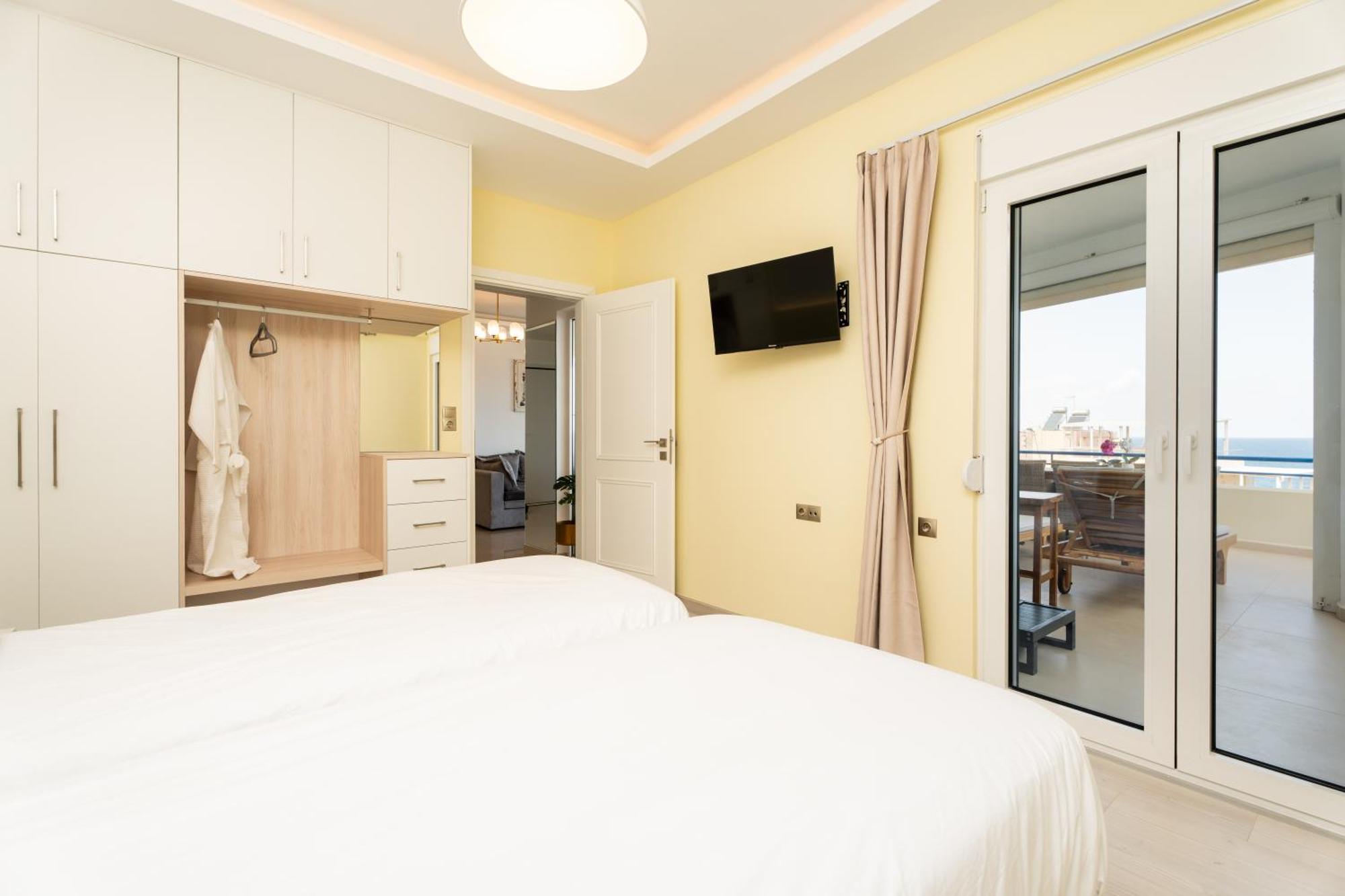 Secret View Apartment, With Private Jacuzzi Rethymno Exterior foto